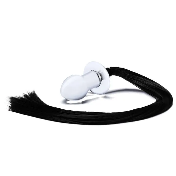Anal Gls gls 3 Horse Tail Glass Butt Plug