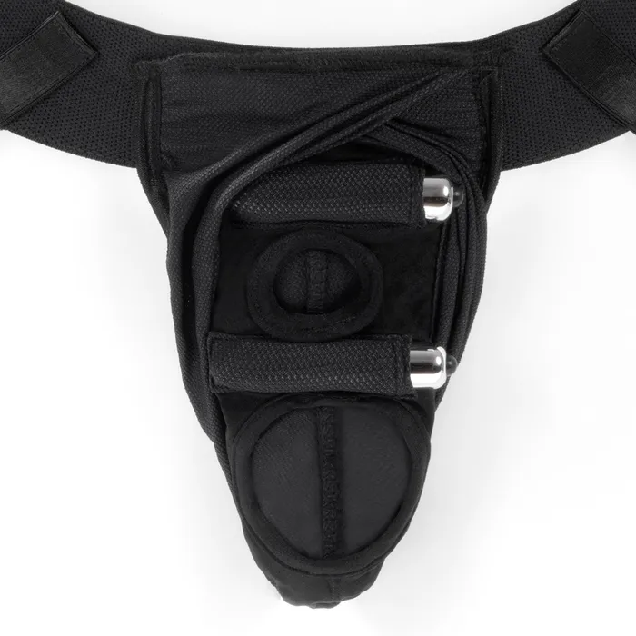 Female Sex Toys SpareParts HardWear SpareParts Deuce Cover Undwr Harness Black Double Strap Size B Nylon