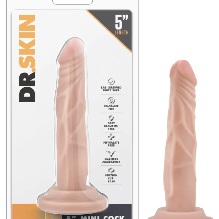 Blush Dildos Dr Skin 5 inch Mini Cock Dildo Vanilla