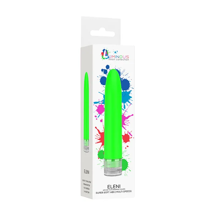 Shots America LLC Male Sex Toys Luminous Eleni Super Soft Abs Green
