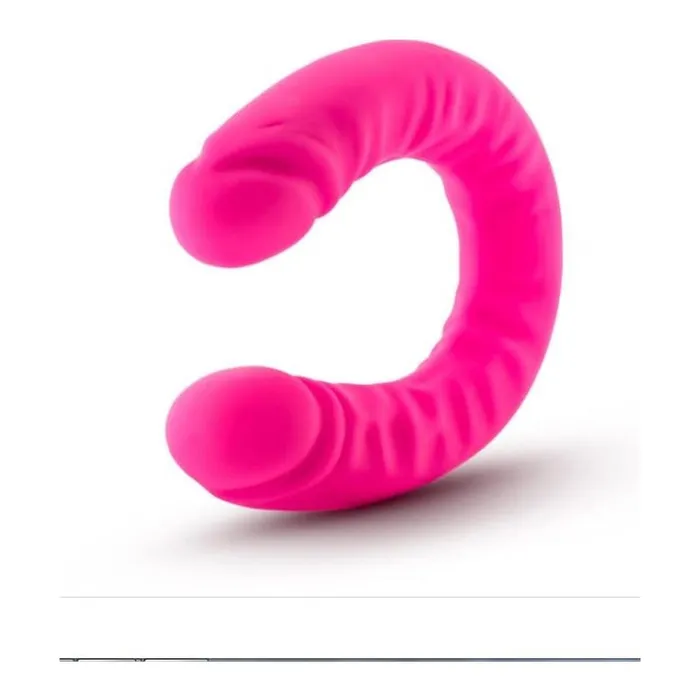 Ruse Dildos Ruse Silicone Slim 18in Hot Pink Double Dong Pink