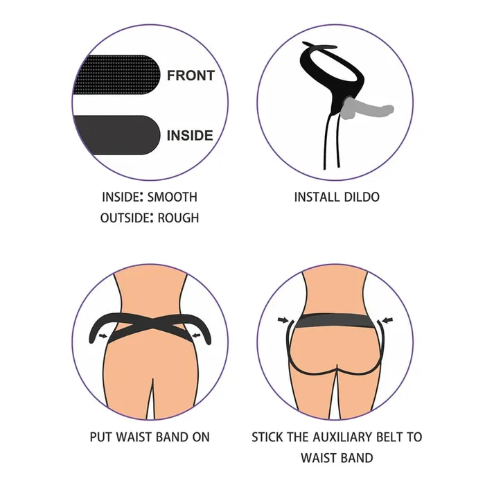 LOVETOY Anal Easy Strapon Set 75 Black