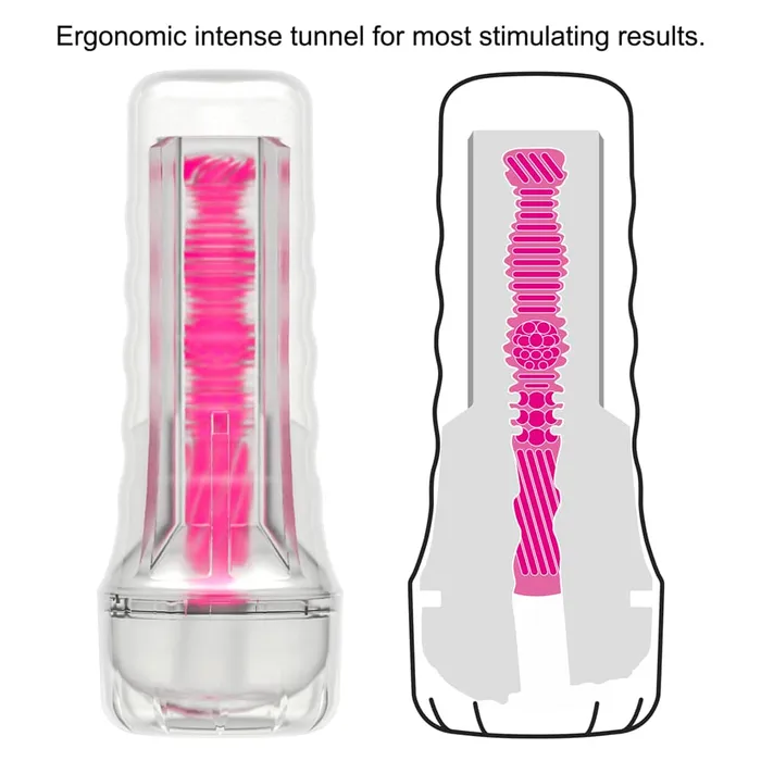 LOVETOY Male Sex Toys 85 Glow in the Dark Masturbator Pink Glow