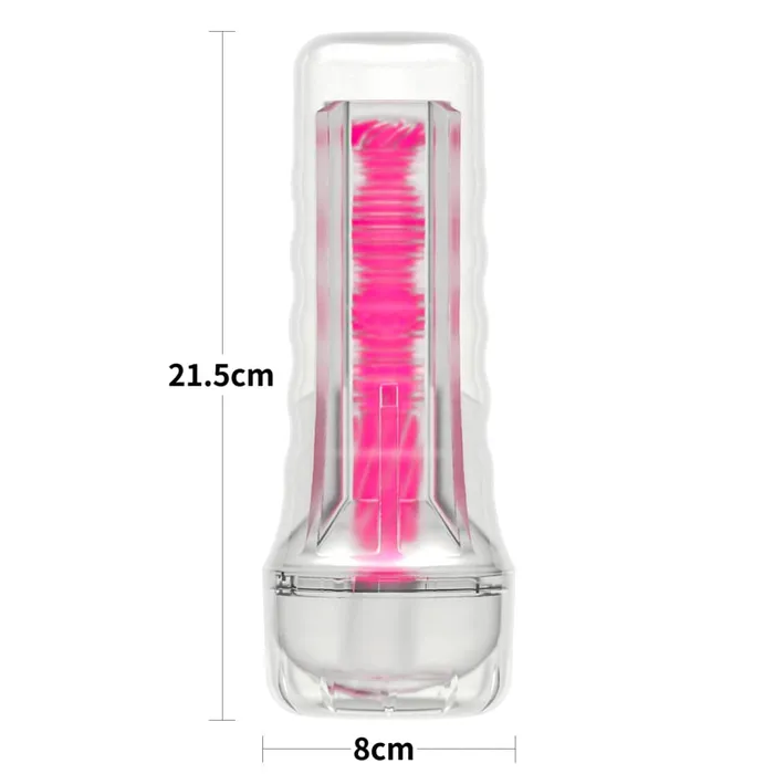 LOVETOY Male Sex Toys 85 Glow in the Dark Masturbator Pink Glow