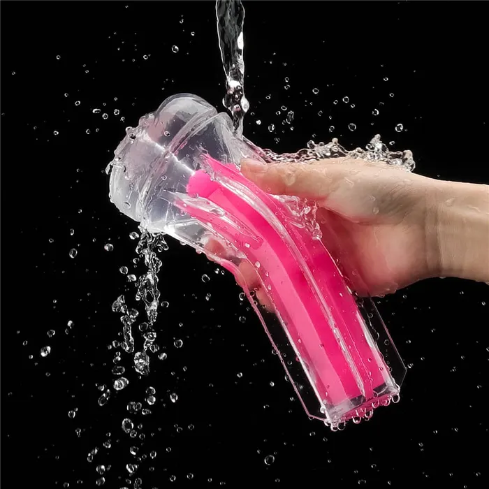 LOVETOY Male Sex Toys 85 Glow in the Dark Masturbator Pink Glow