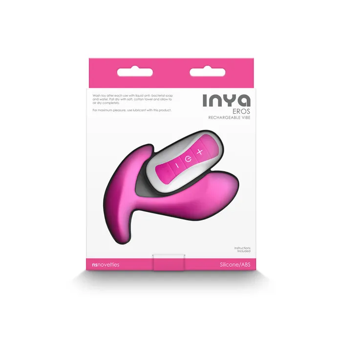 Vibrators NS Novelties INYA Eros Rechargeable Vibe with Remote Pink