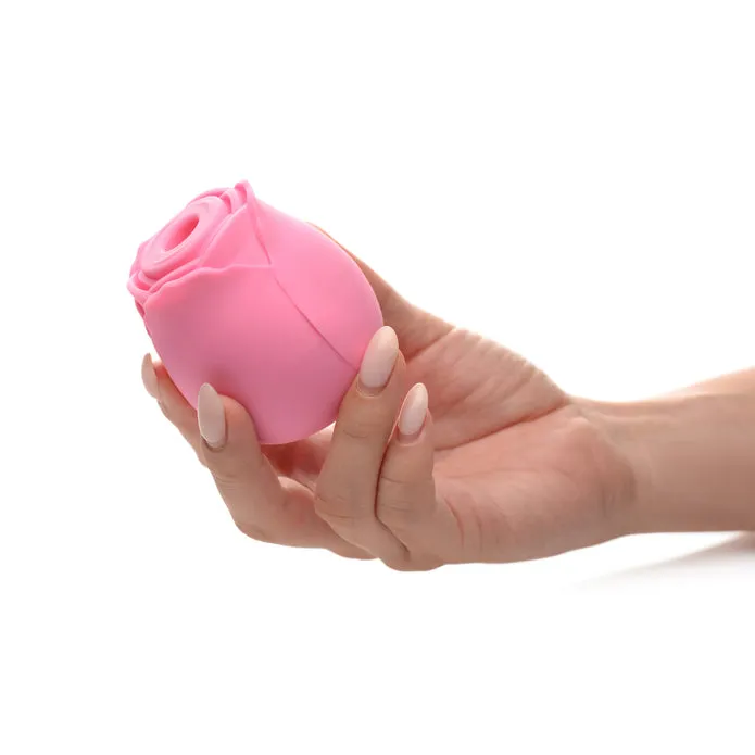 XR Brands Vibrators Bloomgasm 10X Wild Rose Silicone Suction Clit Stimulator Pink