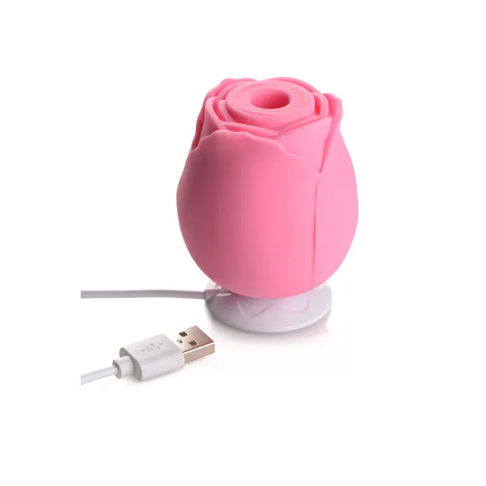 XR Brands Vibrators Bloomgasm 10X Wild Rose Silicone Suction Clit Stimulator Pink