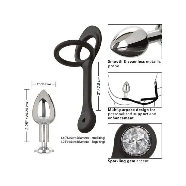 Anal CalExotics Star Fucker Mini Gem Plug Wsilicone Enhancer Black Anal CalExotics Star Fucker Mini Gem Plug Wsilicone Enhancer Black