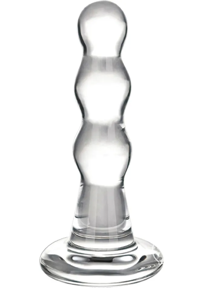 Anal Glas Triple Play Beaded Butt Plug glas