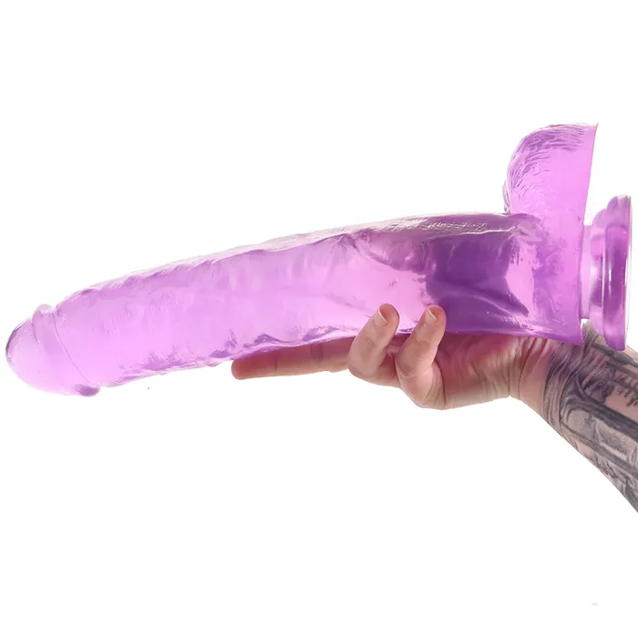 Dildos Blush B Yours Plus Hefty n Hung 14 Inch Ballsy Dildo in Purple