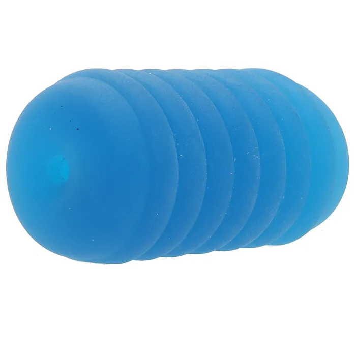 Male Sex Toys CalExotics Pop Sock Ribbed Pocket Stroker in Blue