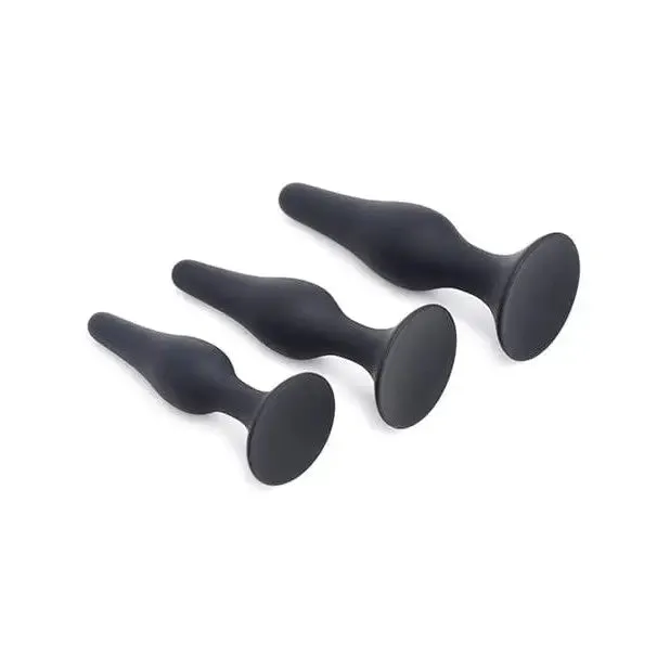 Master Series Triple Tapered Silicone Anal Trainer Black Set Of 3 Master Series Anal Master Series Triple Tapered Silicone Anal Trainer Black Set Of 3 Master Series Anal