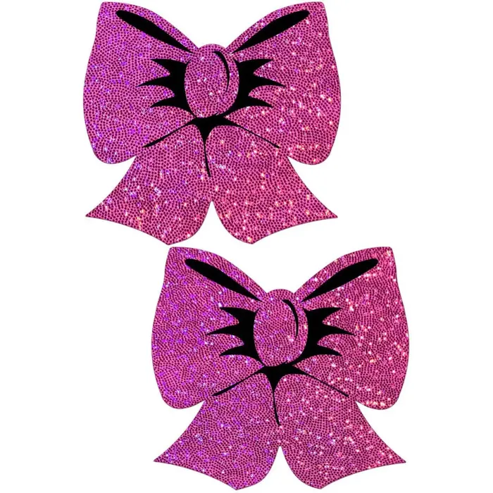 Pastease Bow Hot Pink Glitter Bows Nipple Pasties Pastease Vibrators Pastease Bow Hot Pink Glitter Bows Nipple Pasties Pastease Vibrators