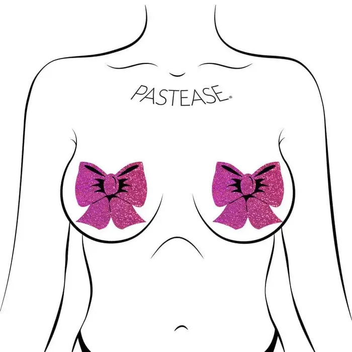 Pastease Bow Hot Pink Glitter Bows Nipple Pasties Pastease Vibrators Pastease Bow Hot Pink Glitter Bows Nipple Pasties Pastease Vibrators
