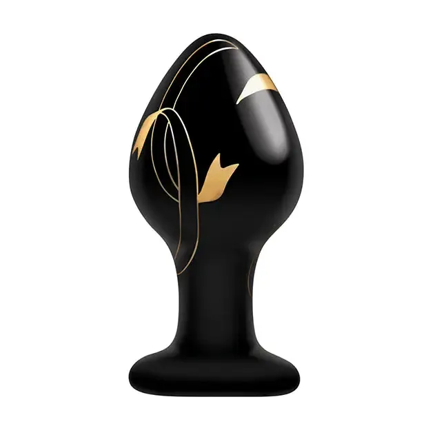 Secret Kisses Glass Plug Black Gold XGEN Products Anal Secret Kisses Glass Plug Black Gold XGEN Products Anal