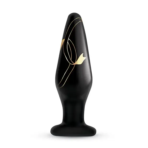 Secret Kisses Glass Plug Black Gold XGEN Products Anal Secret Kisses Glass Plug Black Gold XGEN Products Anal