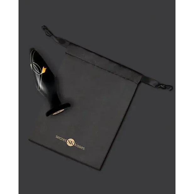 Secret Kisses Glass Plug Black Gold XGEN Products Anal Secret Kisses Glass Plug Black Gold XGEN Products Anal