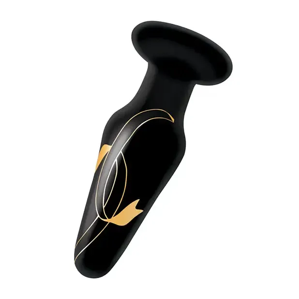 Secret Kisses Glass Plug Black Gold XGEN Products Anal Secret Kisses Glass Plug Black Gold XGEN Products Anal