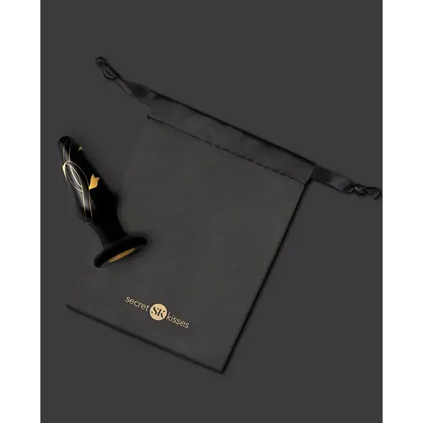 Secret Kisses Glass Plug Black Gold XGEN Products Anal Secret Kisses Glass Plug Black Gold XGEN Products Anal
