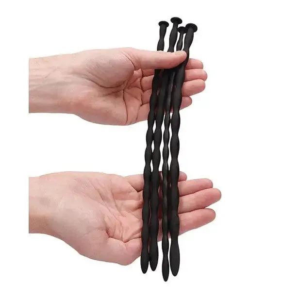 Shots America Anal Shots Ouch Advanced Urethral Sounding Silicone Spiral Plug Set Black Shots America Anal Shots Ouch Advanced Urethral Sounding Silicone Spiral Plug Set Black