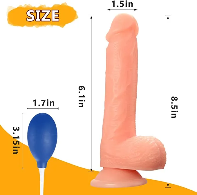 85 Inches Squirting Water Spray Penis Dildo Adultskart Dildos