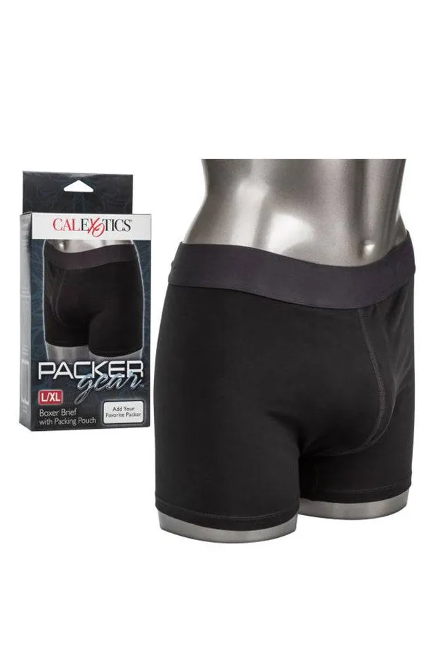 Female Sex Toys Cal Exotics Cal Exotics Packer Gear Boxer Brief w Packing Pouch Assorted Sizes