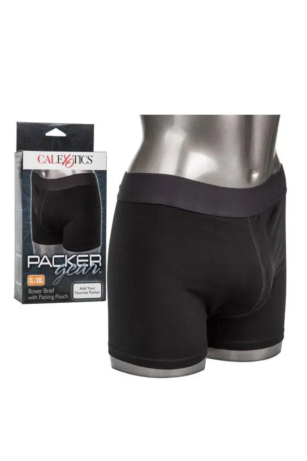 Female Sex Toys Cal Exotics Cal Exotics Packer Gear Boxer Brief w Packing Pouch Assorted Sizes