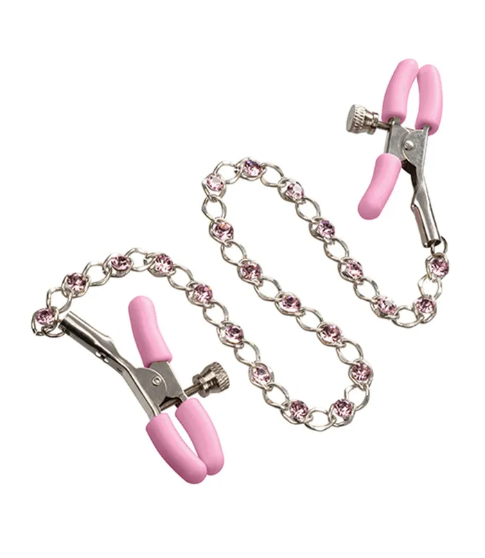Female Sex Toys California Exotics First Time Crystal Nipple Clamps
