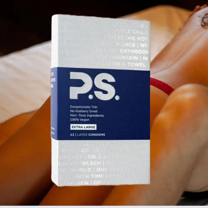 PS Condoms Male Sex Toys PS XL UltraThin Large Condoms