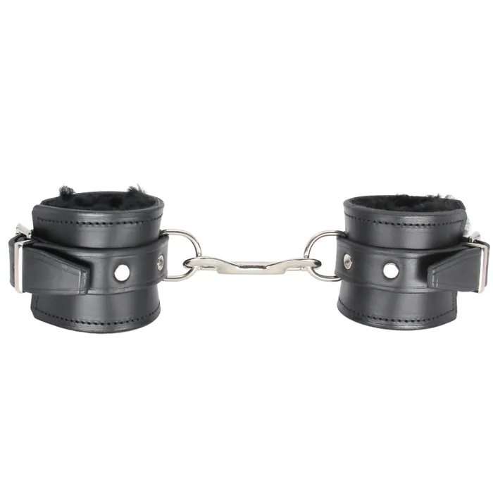 Restraints LOVE IN LEATHER Love In Leather Australian Made Leather Sheepskin Lined Ankle Cuffs 008