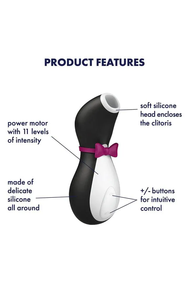 Satisfyer Satisfyer Pro Penguin Air Pulse Clitoral Stimulator Next Generation Vibrators