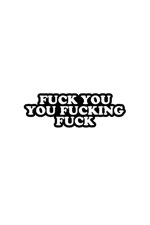 Wood Rocket Vibrators Wood Rocket Fuck You You Fucking Fuck Enamel Pin