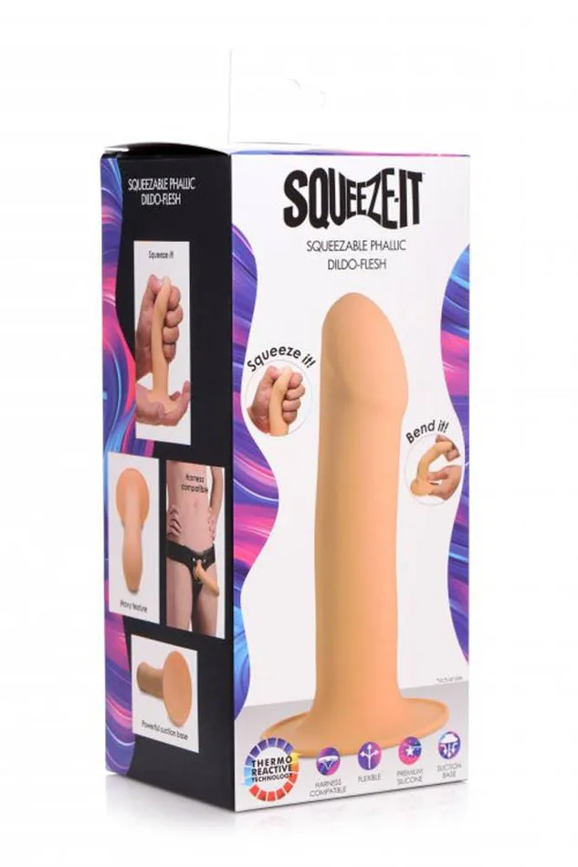XR Brands SqueezeIt Squeezable Dildo Beige XR Brands Dildos