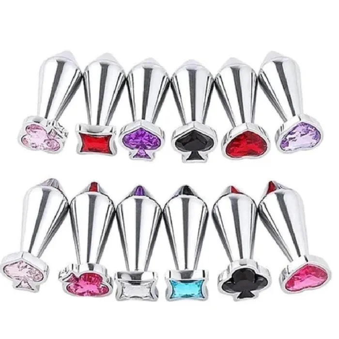 Jeweled Steel Plug Men Flared Lovegasm Male Sex Toys