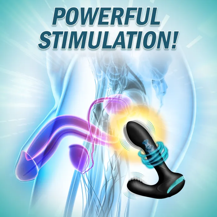 Prostatic Play Male Sex Toys Maverick Rotating Vibrating Silicone Prostate Stimulator