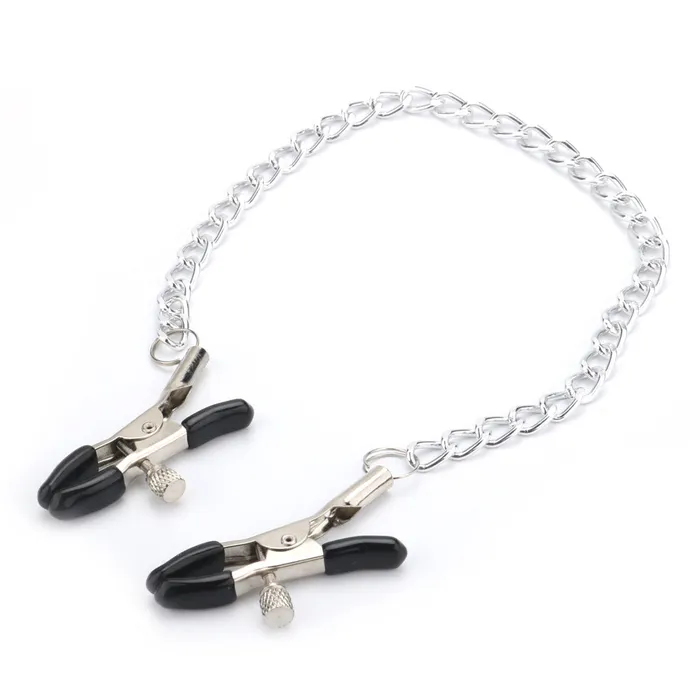 Vibrators 4 Styles 1 pices fantaisie mamelon pinces pinces poitrine avec chane en mtal BDSM adulte jouets sexuels pour femmes argent noir avec cloche LAZADASEXTOYS