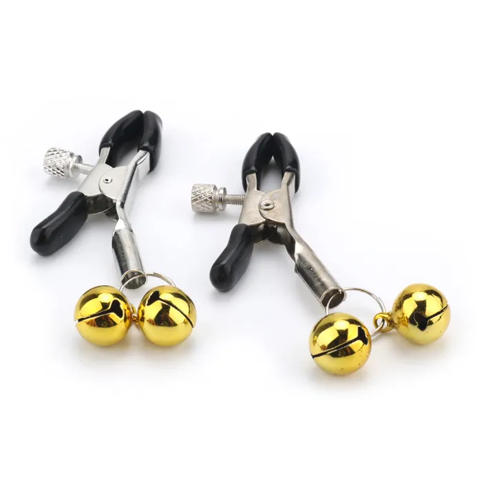 Vibrators 4 Styles 1 pices fantaisie mamelon pinces pinces poitrine avec chane en mtal BDSM adulte jouets sexuels pour femmes argent noir avec cloche LAZADASEXTOYS