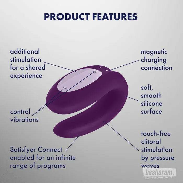 Vibrators Satisfyer Double Joy Couples Vibrator Satisfyer