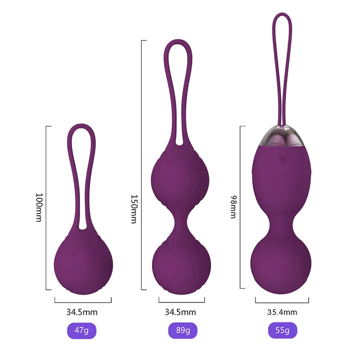 Dildos YOSPOSS Doctor Recommended Pelvic Floor 10 Vibration Modes Ben Wa Balls with Loop