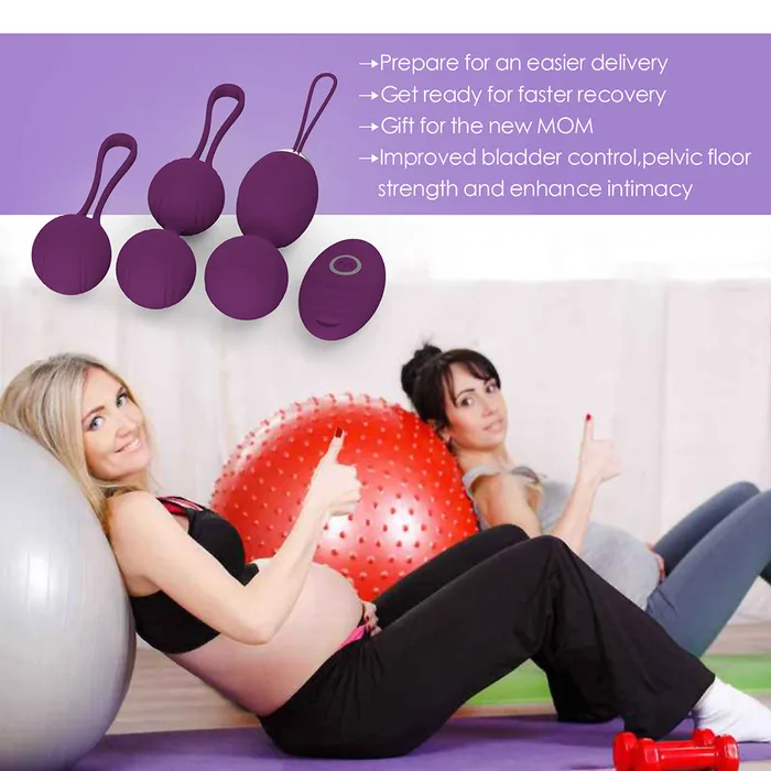 Dildos YOSPOSS Doctor Recommended Pelvic Floor 10 Vibration Modes Ben Wa Balls with Loop