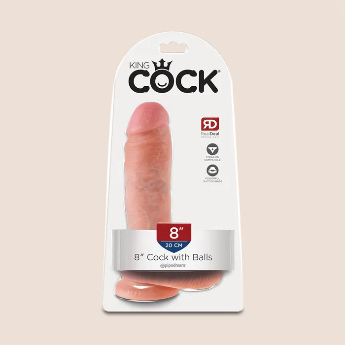Female Sex Toys Pipedream Products King Cck 8 ultra realistic dildo with balls