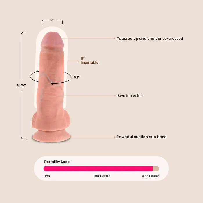 Female Sex Toys Pipedream Products King Cck 8 ultra realistic dildo with balls