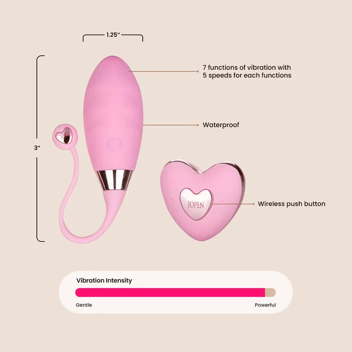 Jopen Amour Remote Bullet textured silicone egg vibe with remote California Exotic Novelties LLC Female Sex Toys