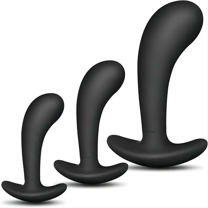 propinkup Anal Pack of 3 Silicone Butt Plugs Training Set for Beginners
