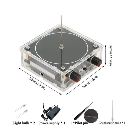Bluetooth Musical Tesla Coil, Touchable Artificial Lightning Spark Gap Arc Generator Science Teaching Experiment Model