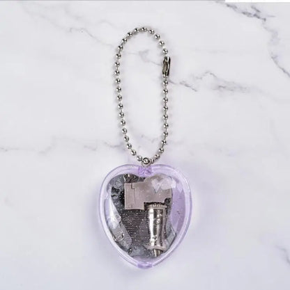 Creative Music Keychain Megaphone Music Box Music Box Mini Color Mechanical Metal Clockwork Music Box with Screws Keychain