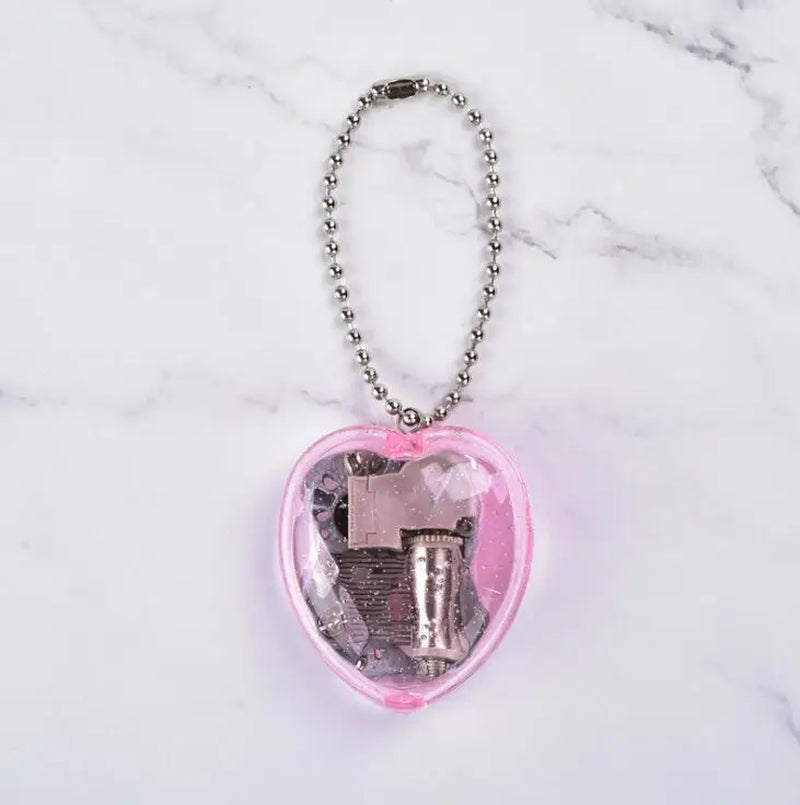 Creative Music Keychain Megaphone Music Box Music Box Mini Color Mechanical Metal Clockwork Music Box with Screws Keychain