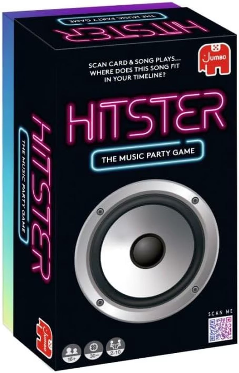 Hitster - the Music Party Card Game, Fun Music Card Game, 2-10 Players