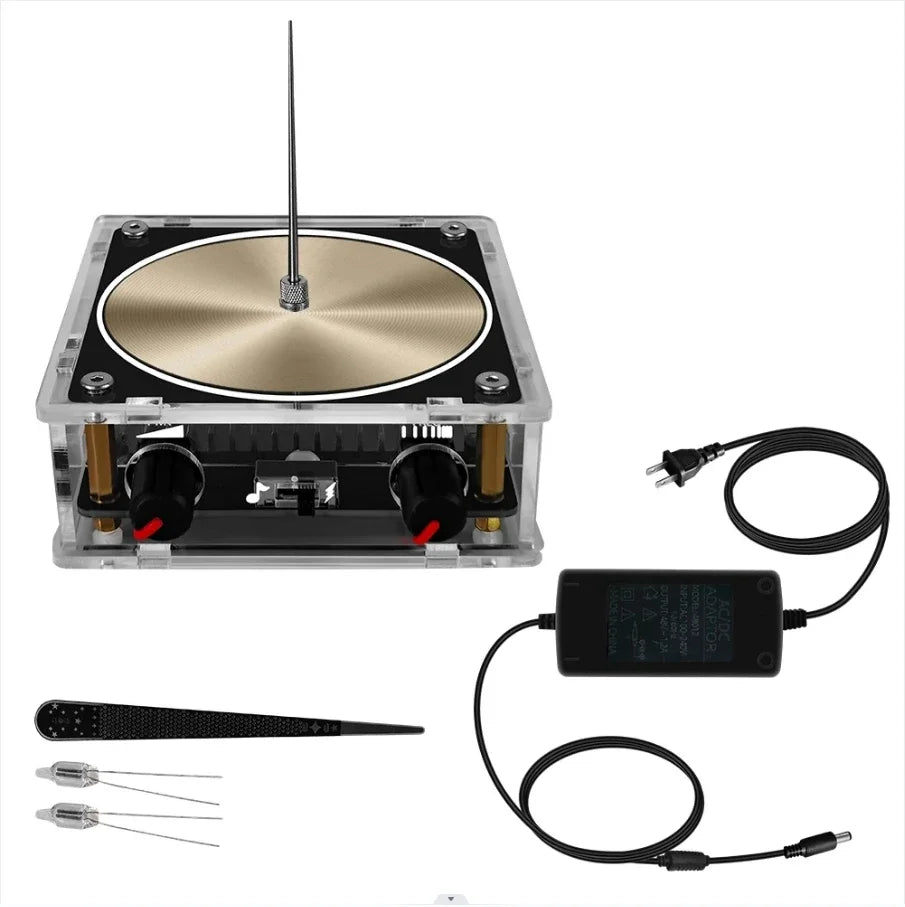 Bluetooth Musical Tesla Coil, Touchable Artificial Lightning Spark Gap Arc Generator Science Teaching Experiment Model